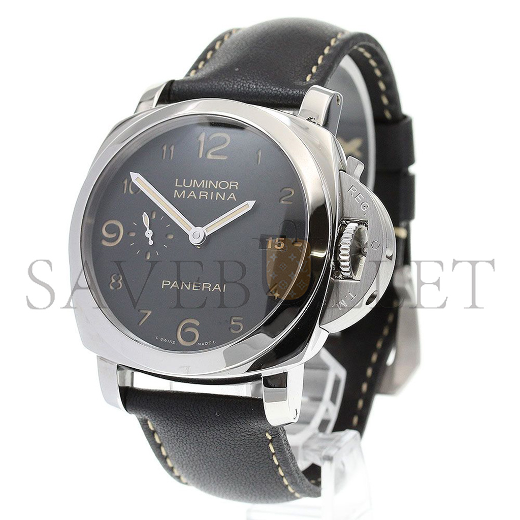 Pa*e*ai luminor marina 1950 stainless steel 44mm cushion black watch pam359